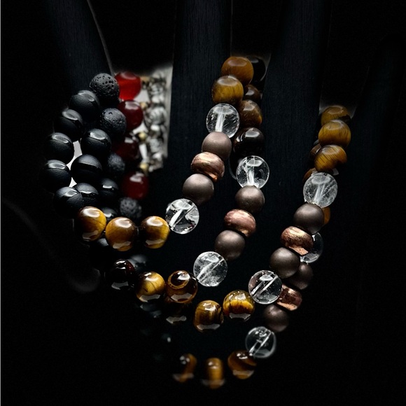 Handmade  - Men’s iPhone watch band beaded braclet - Picture 2 of 4